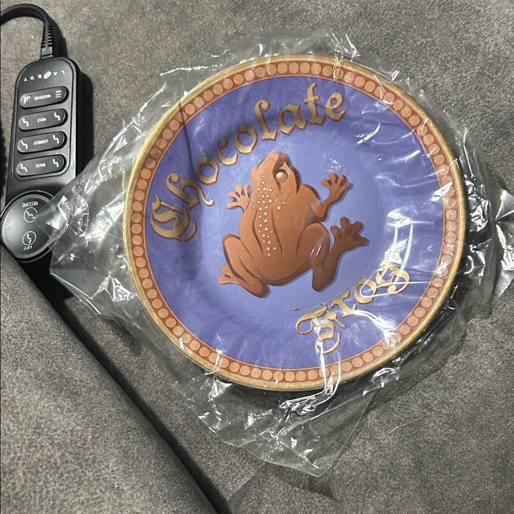 Chocolate Frog Decorative Plate – Purple & Brown